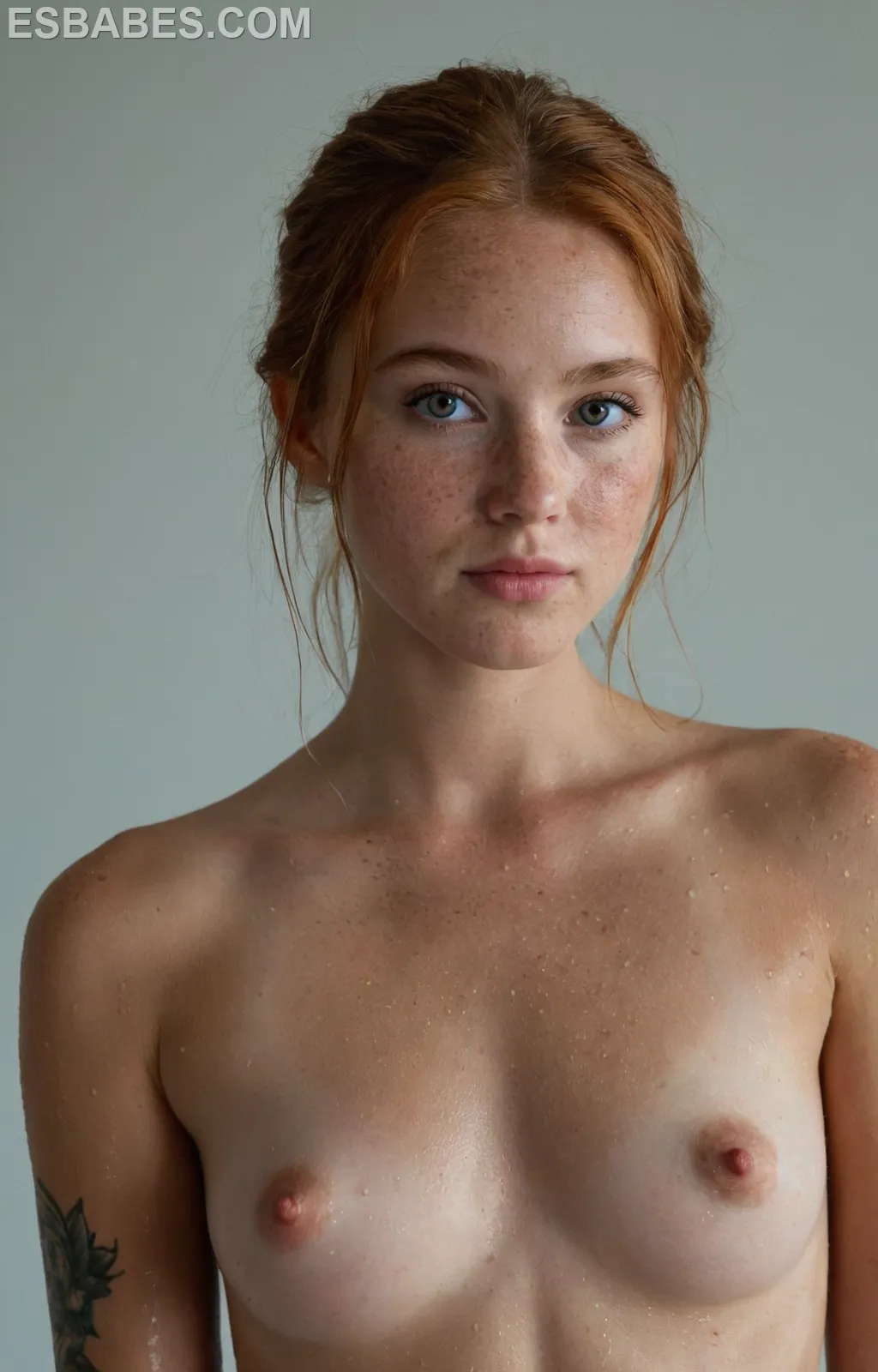 Latina Adolescente De Tetas Grandes - Imagen hiperrealista generada con IA, detalle fotográfico