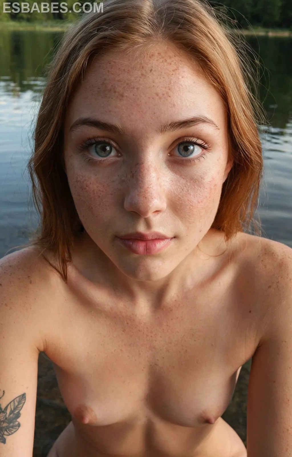 Solo Chicas Amateur Semidesnudas En Parte Siete - Imagen hiperrealista generada con IA, detalle fotográfico