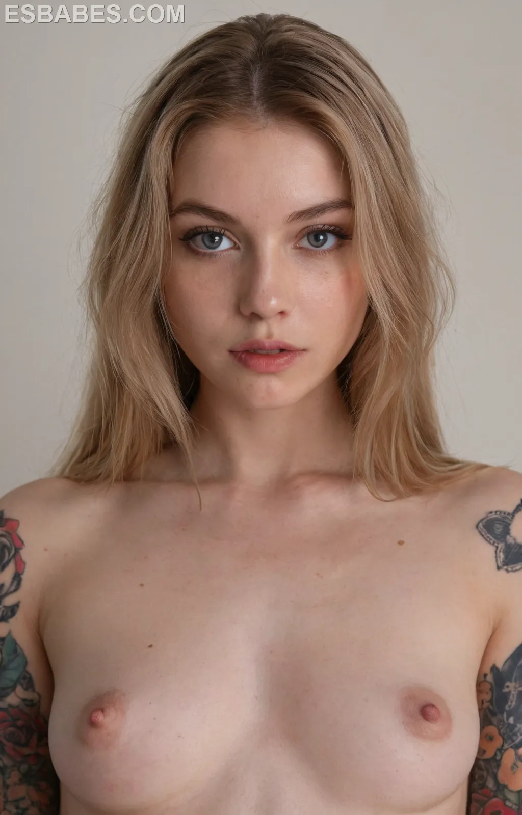 American Pornstar Naked - Imagen hiperrealista generada con IA, detalle fotográfico