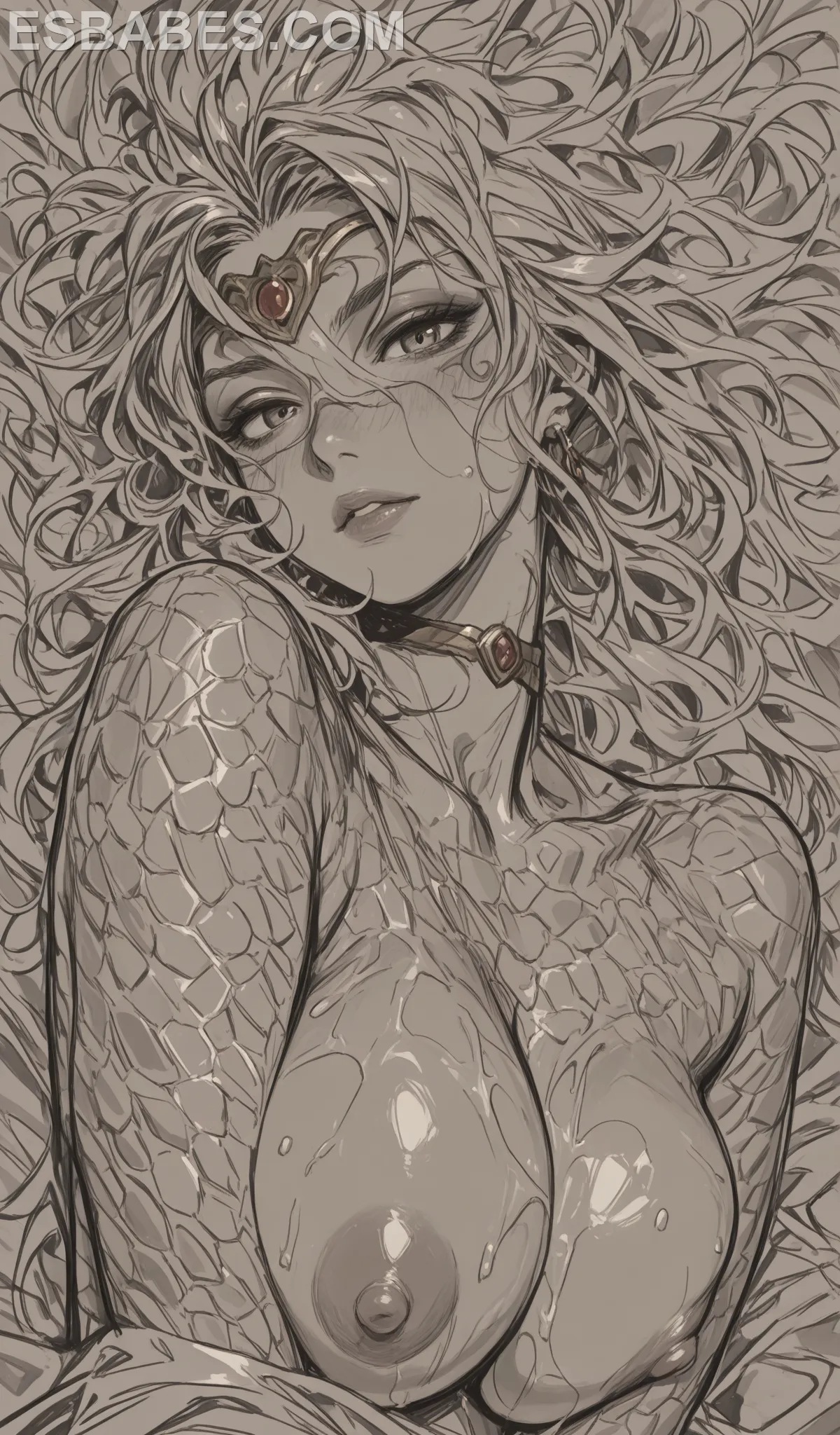 Anime Girl Watch Anime Cowboy Bebop Top Anime Harem - Imagen hiperrealista generada con IA, detalle fotográfico