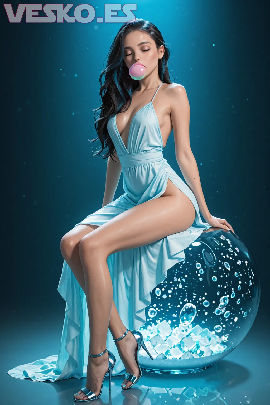 Beauty Boobies - Imagen hiperrealista generada con IA, detalle fotográfico