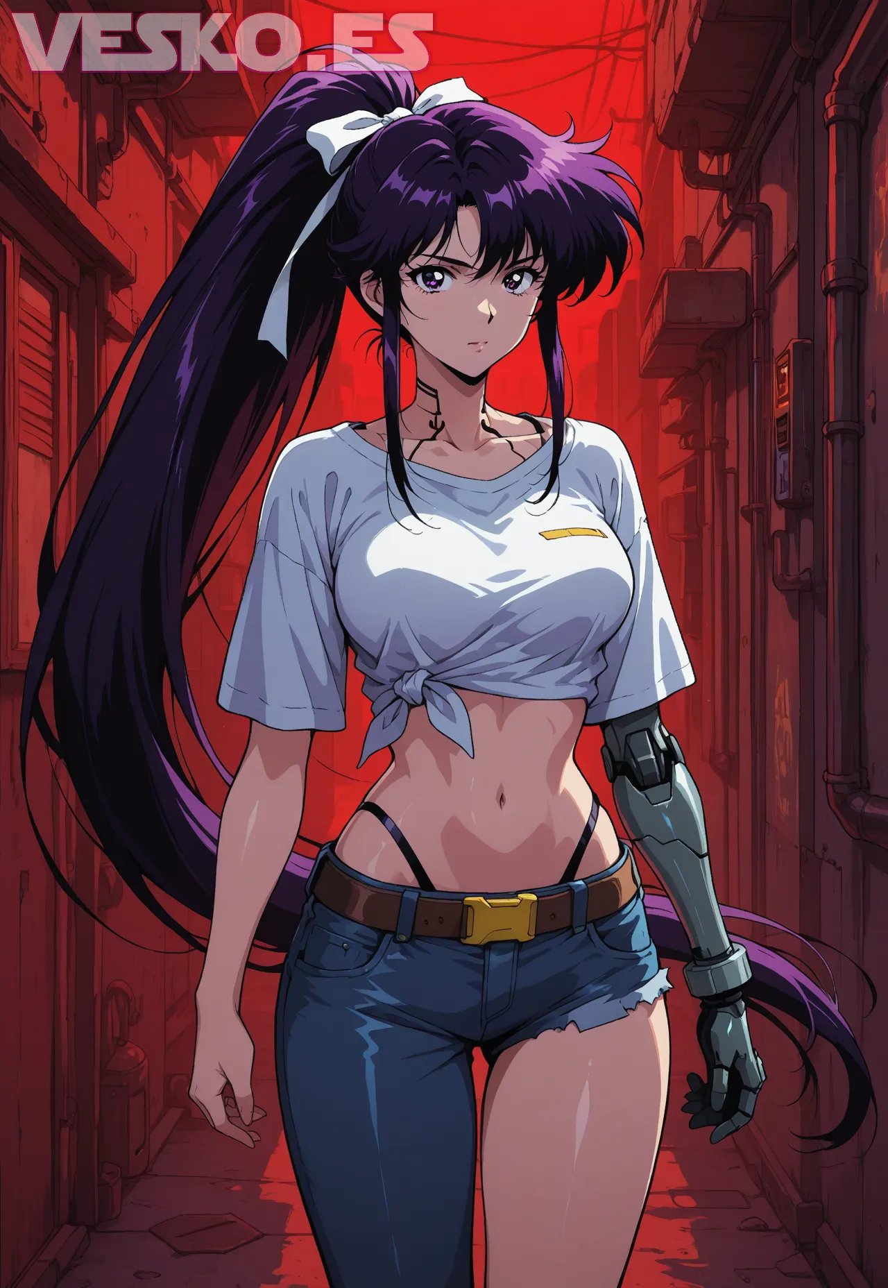 Best Anime Anime Music Neon Genesis Evangelion Anime Merch Kemonomimi - Imagen hiperrealista generada con IA, detalle fotográfico