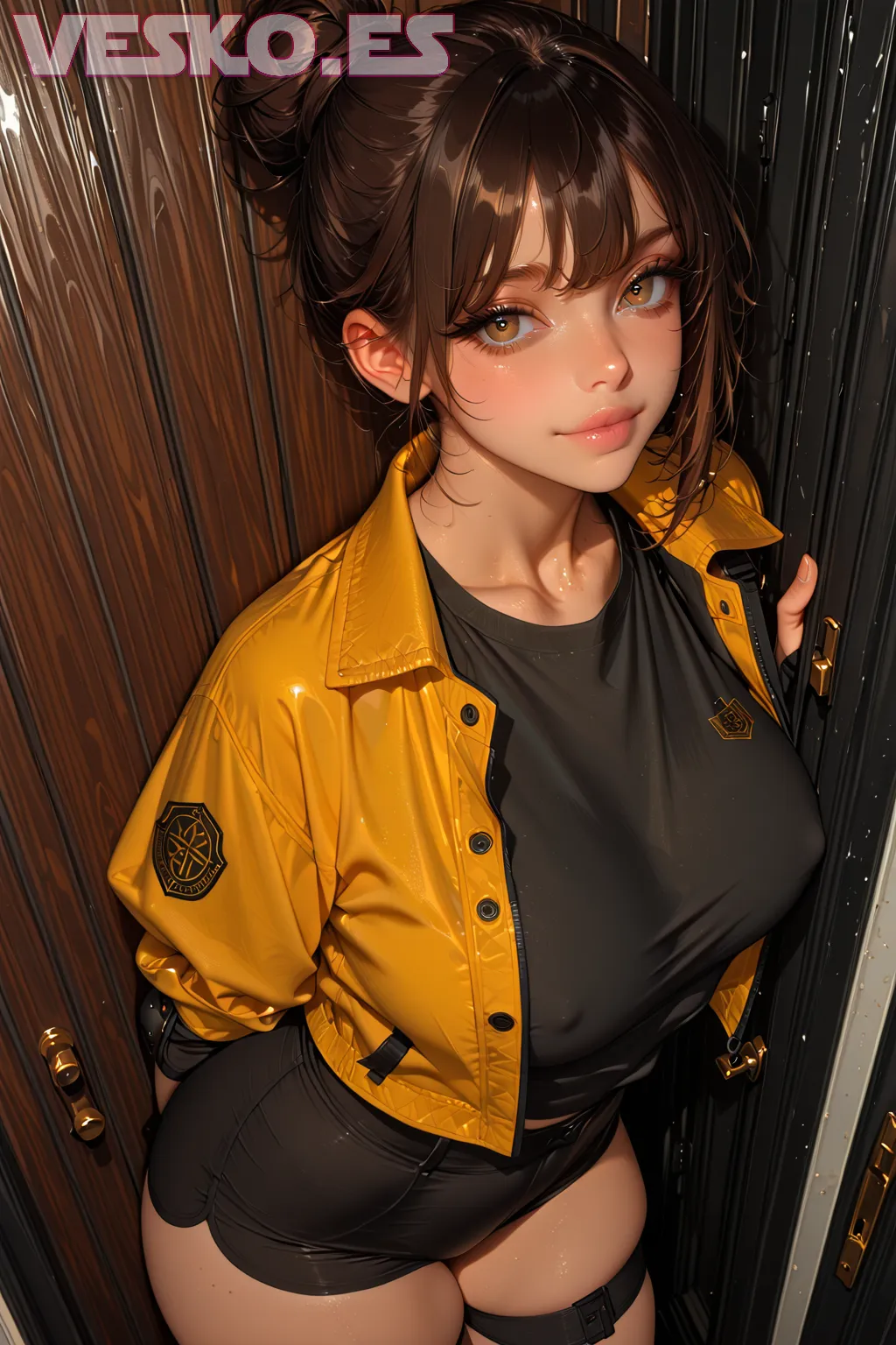 Blue Box Tokyo Revengers Haikyuu Anime Merch Catgirl - Imagen hiperrealista generada con IA, detalle fotográfico