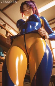 Elizabeth Marxs Desnuda En Tanga - Imagen IA hiperrealista