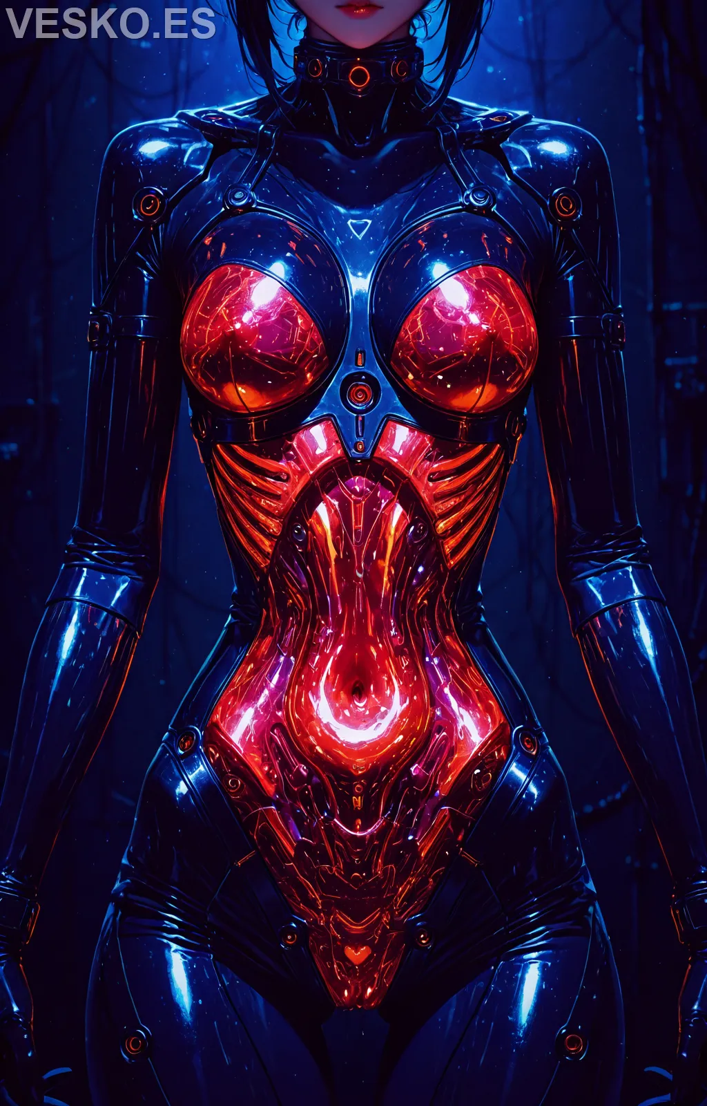 Hermosas Hentai - Imagen hiperrealista generada con IA, detalle fotográfico