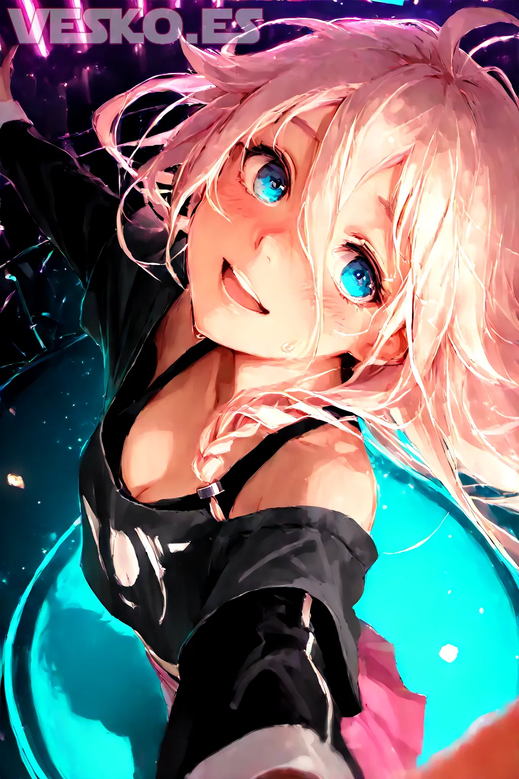 Jujutsu Kaisen Bleach Anime Dubbed Bishoujo Senpai - Imagen hiperrealista generada con IA, detalle fotográfico