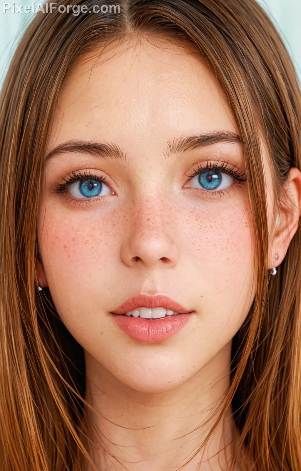 Macy Madison Desnuda De Sabroso Cono Rosa Afeitado Y Sexy Nalgas - Imagen hiperrealista generada con IA, detalle fotográfico