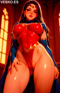 Madura Aficionada Posando Desnuda - Imagen IA hiperrealista