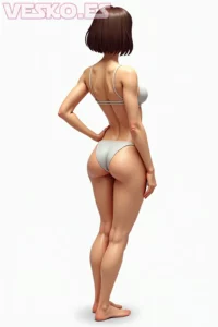 Wallpapers Hot Naked Brunette Girls - Imagen IA hiperrealista