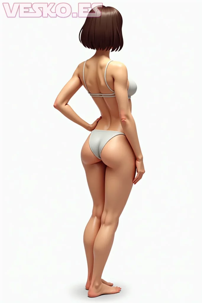 Wallpapers Hot Naked Brunette Girls - Imagen IA hiperrealista