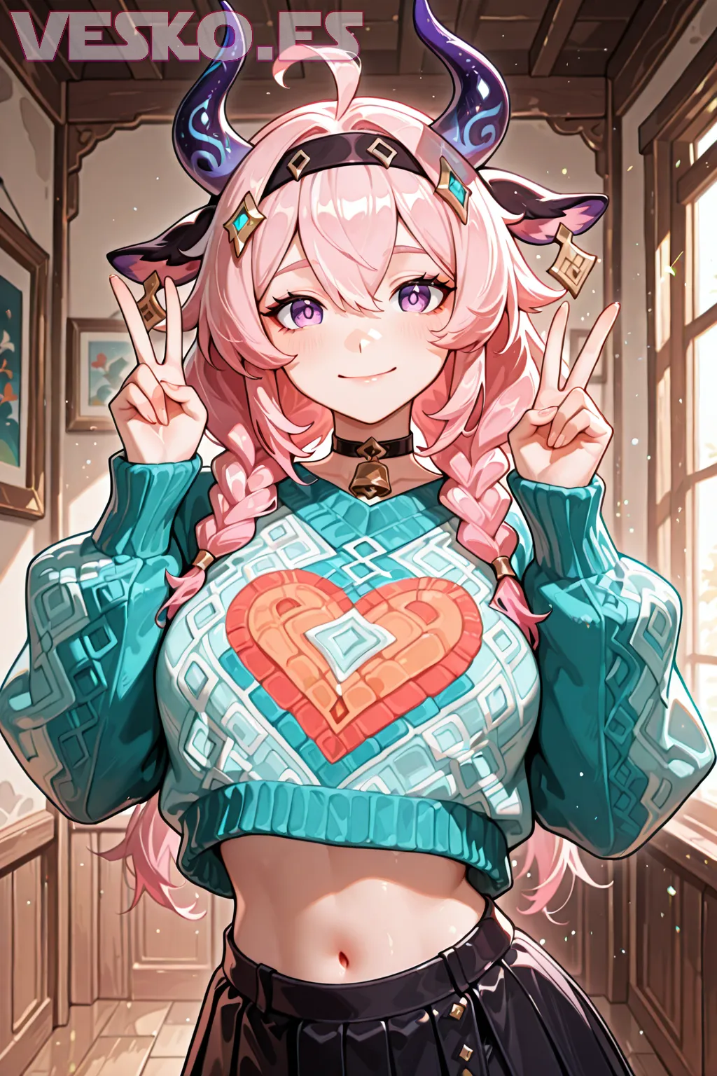 Watch Anime Isekai Catgirl Eroge Senpai - Imagen hiperrealista generada con IA, detalle fotográfico