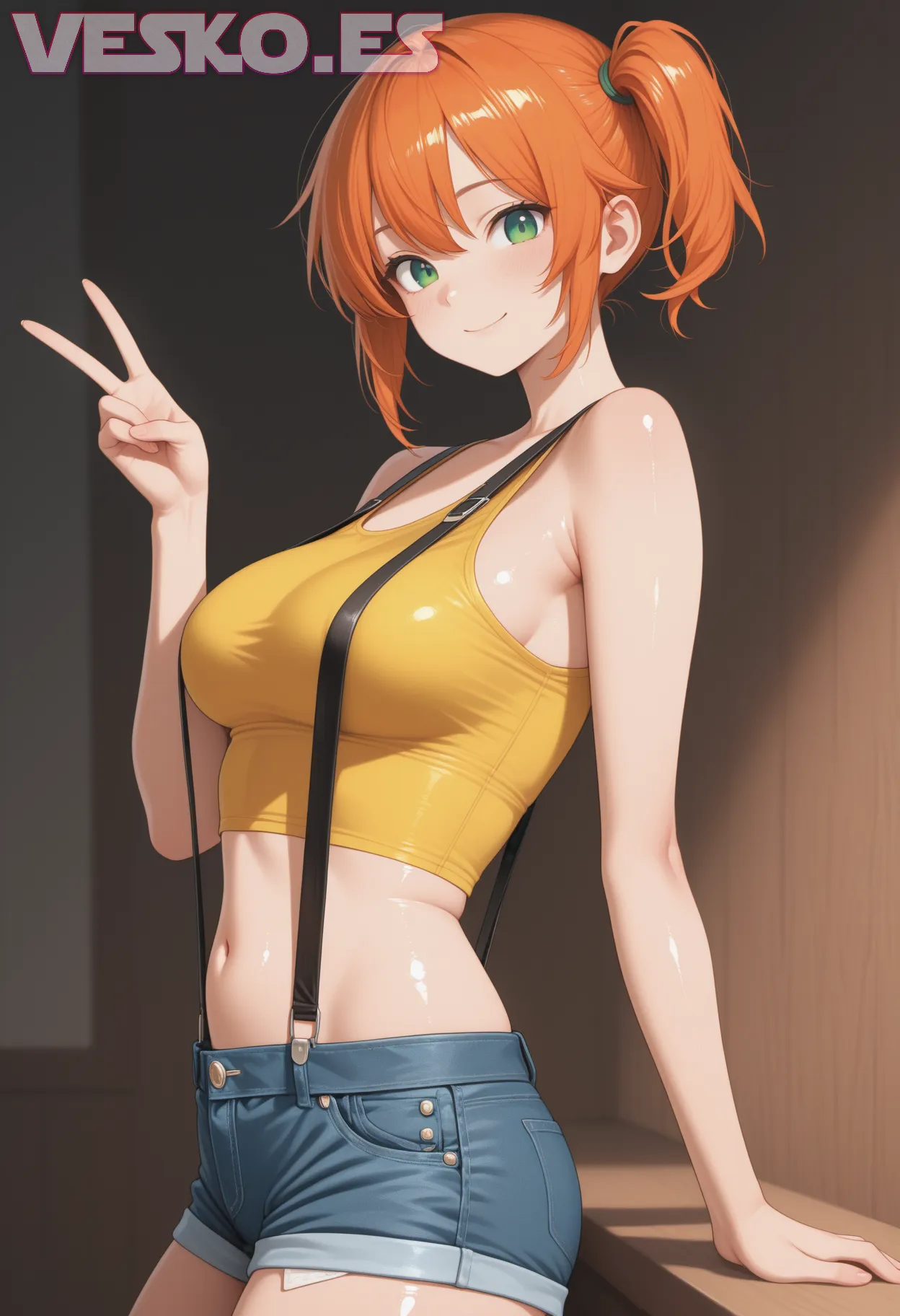 Yoasobi Isekai Shojo Anime Merch Ecchi - Imagen hiperrealista generada con IA, detalle fotográfico