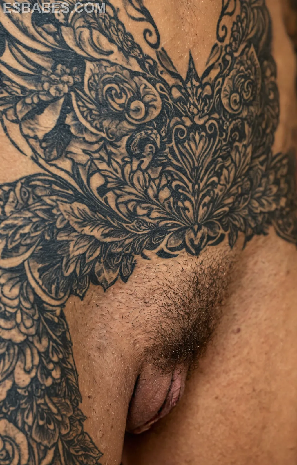 Inga Nude Boobye - Imagen hiperrealista generada con IA, detalle fotográfico