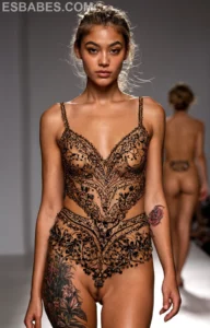 Jugosas Tetas Apretadas - Imagen IA hiperrealista