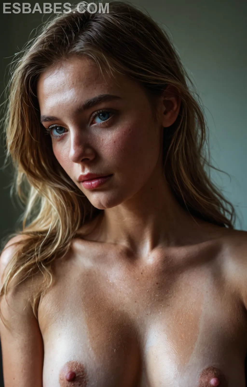 Naked Breasts Ai Anime - Imagen hiperrealista generada con IA, detalle fotográfico