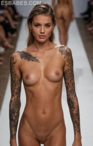 Oppai Overflow Tetas Gigantes Al Desnudo - Imagen IA hiperrealista